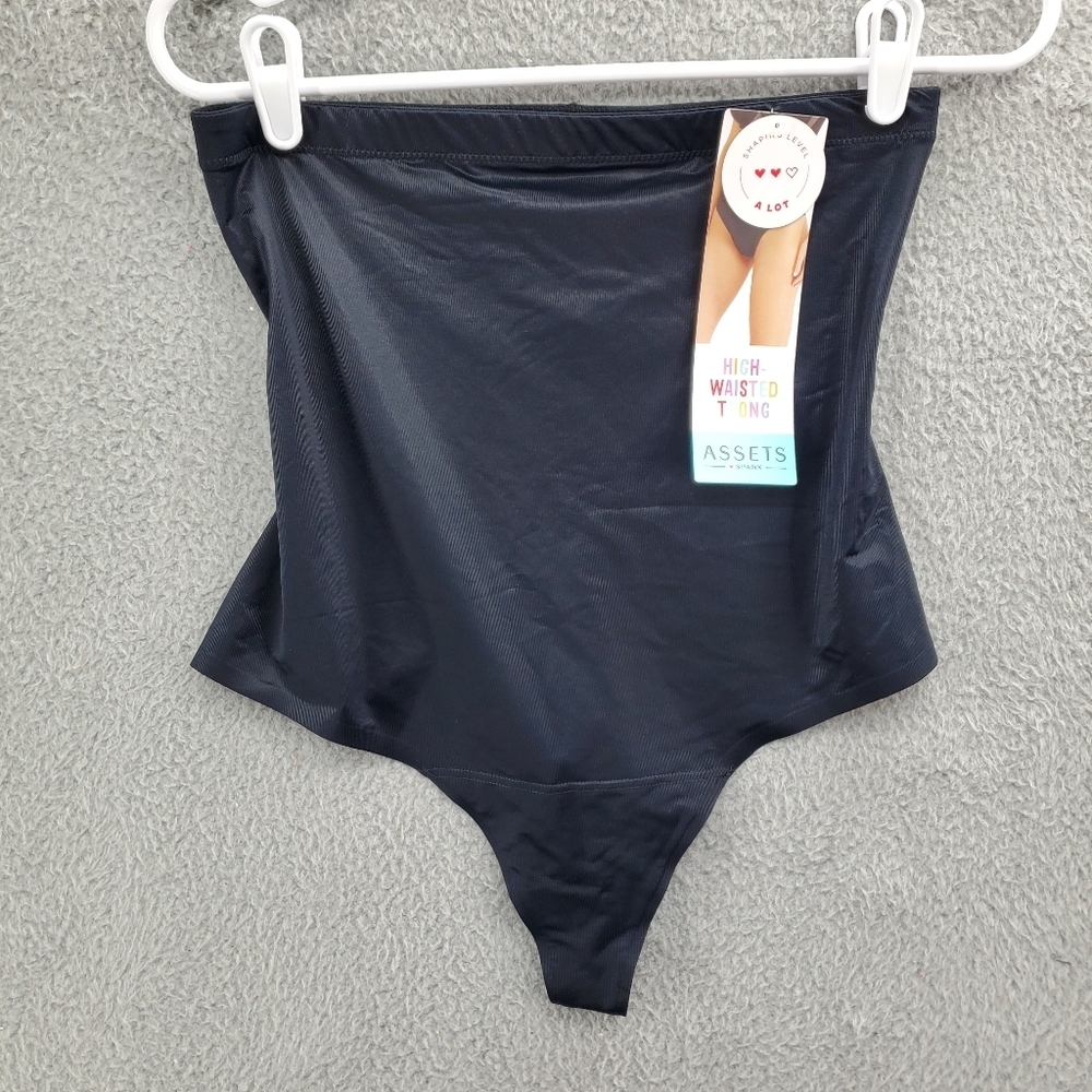 Assets by Spanx Women's Flawless Finish High-Waist Shaping Thong NWT Size 1X